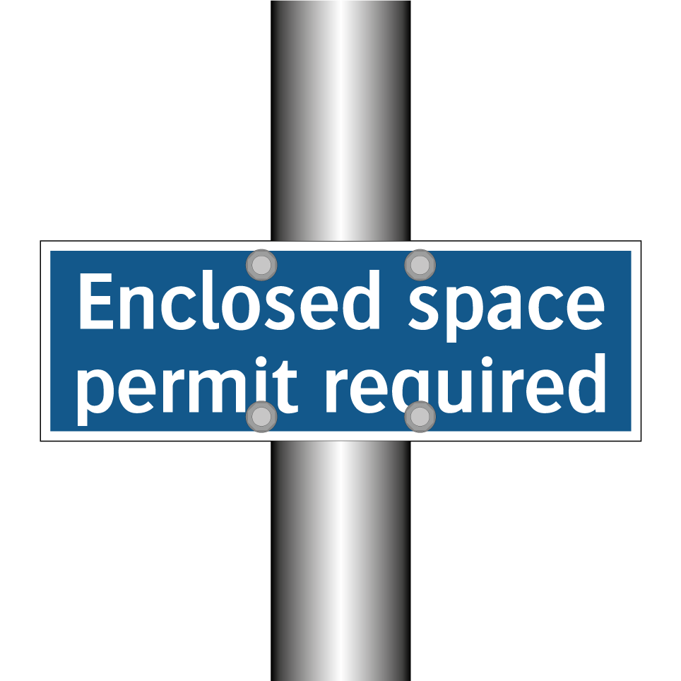 Enclosed space permit required