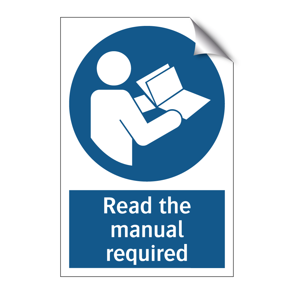 Read the manual required