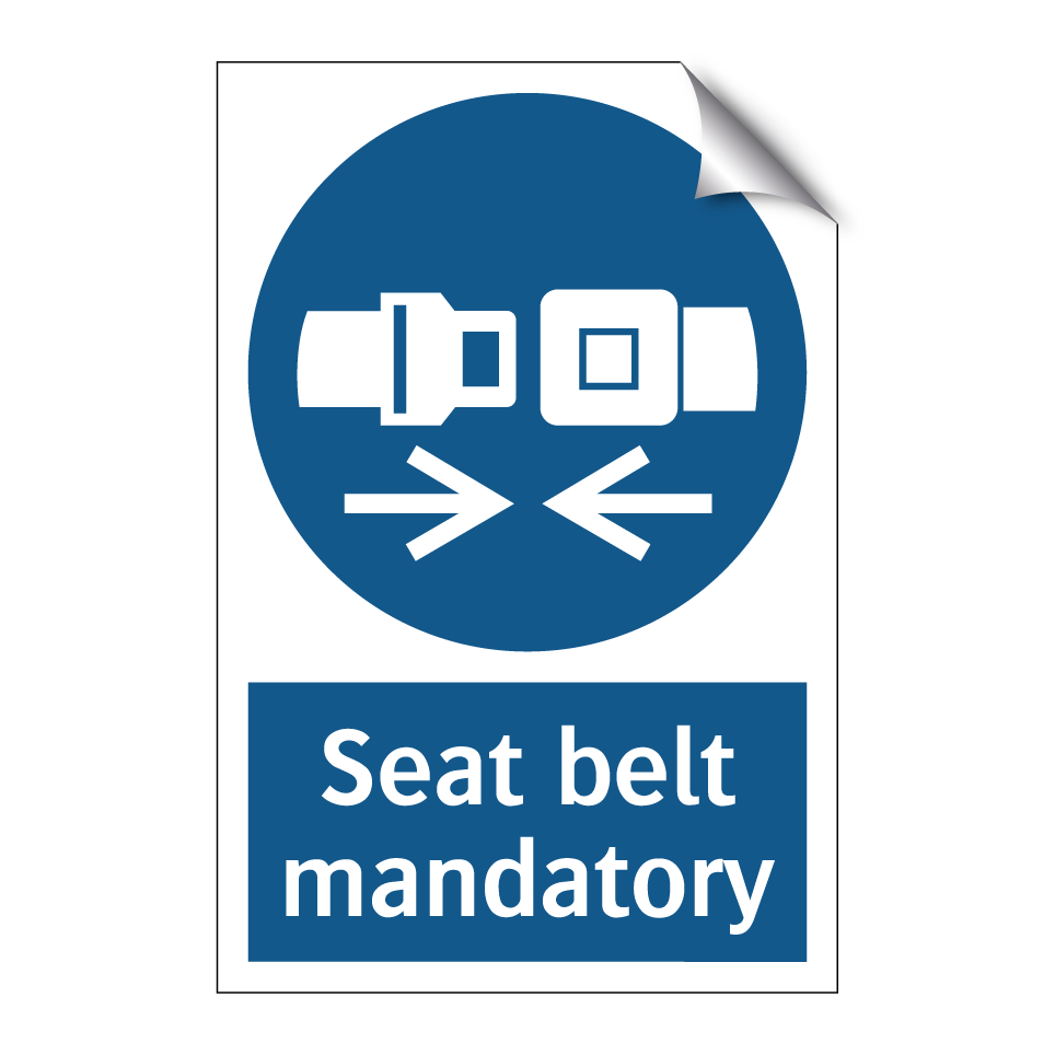 Seat belt mandatory