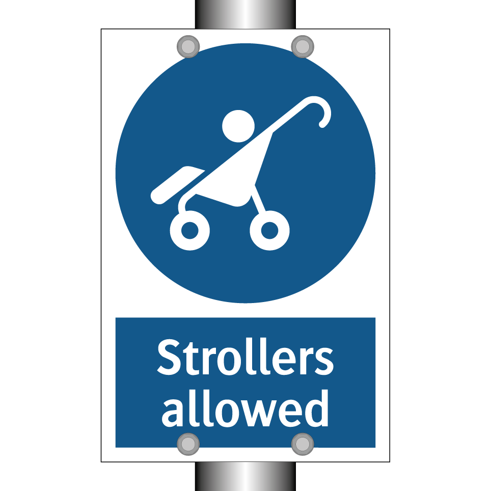 Strollers allowed