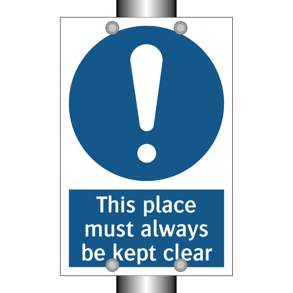 This place must always be kept clear