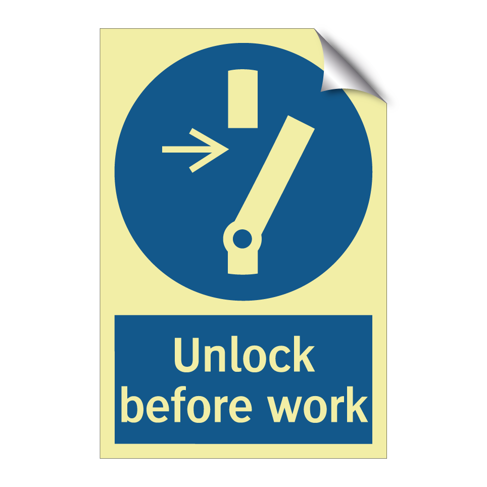 Unlock before work