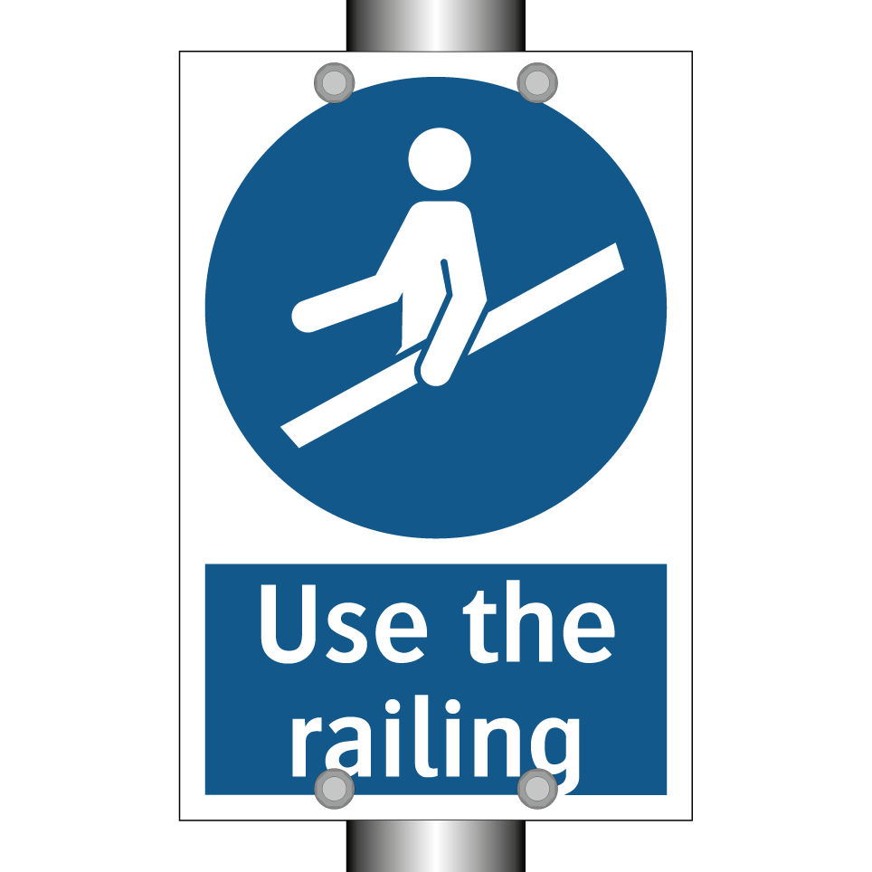 Use the railing