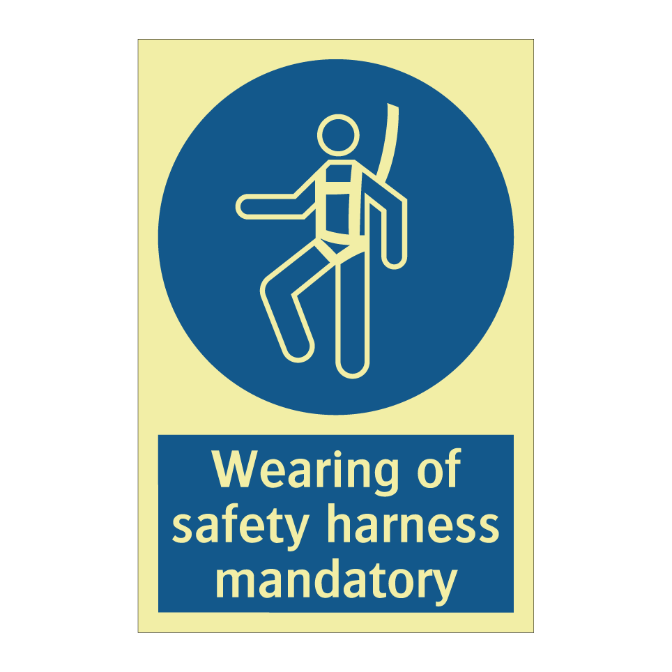 Wearing of safety harness mandatory