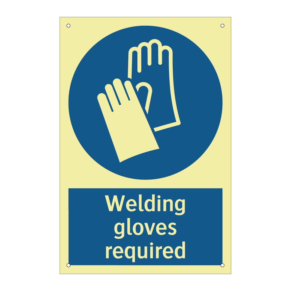 Welding gloves required