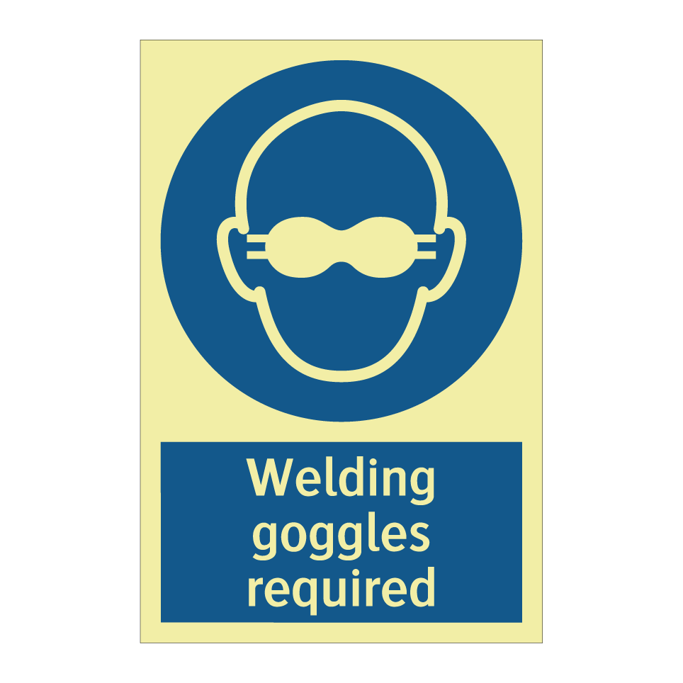 Welding goggles required