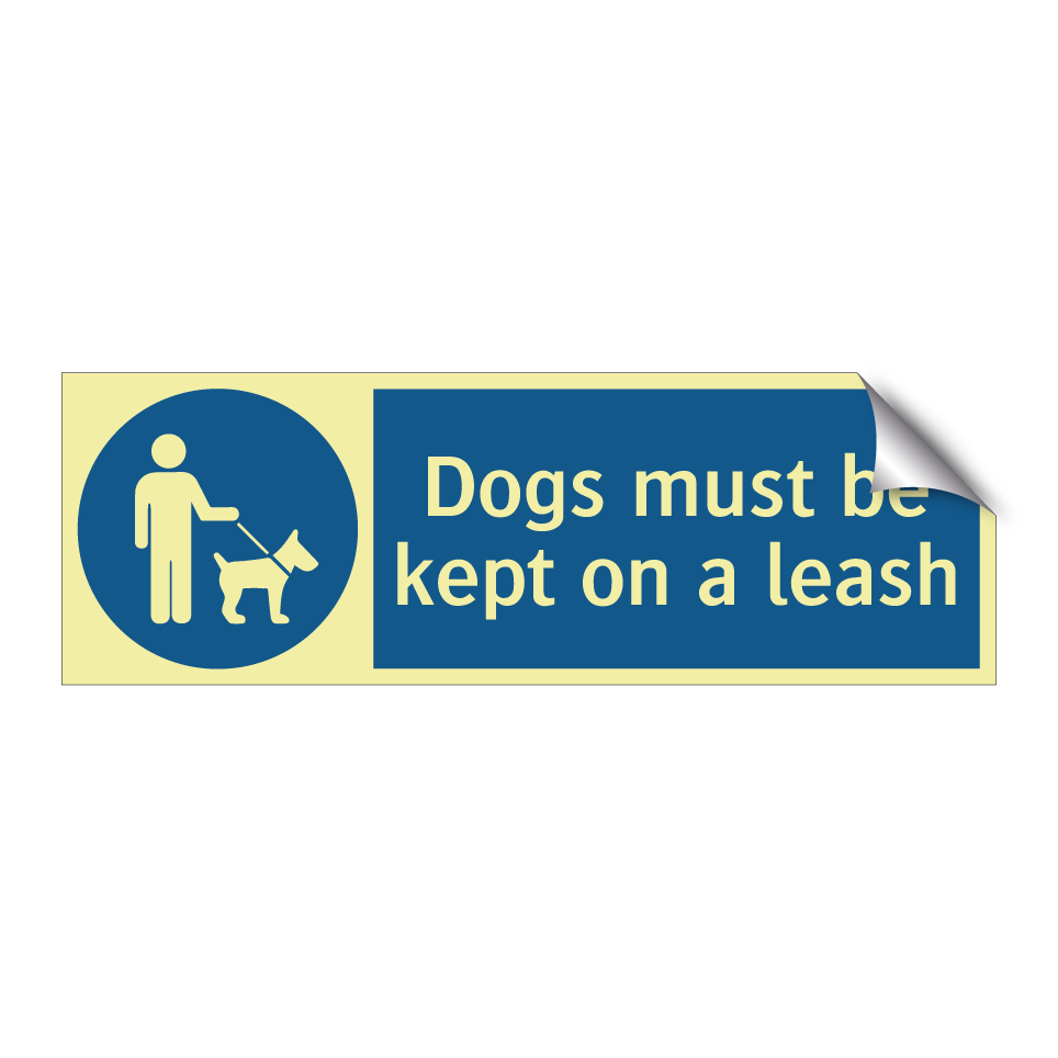 Dogs must be kept on a leash