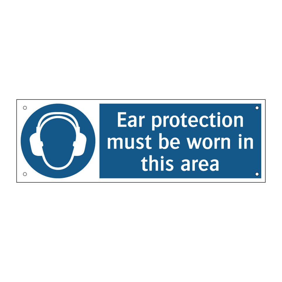Ear protection must be worn in this area