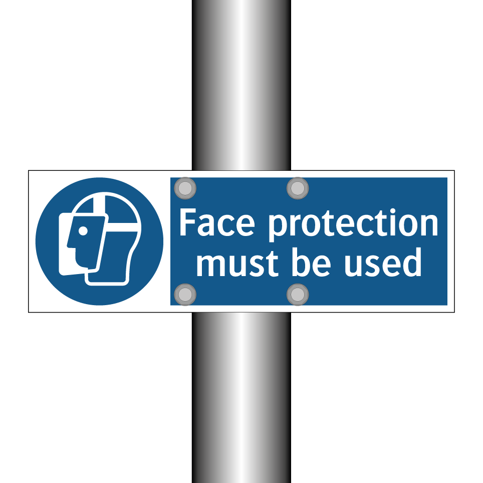 Face protection must be used