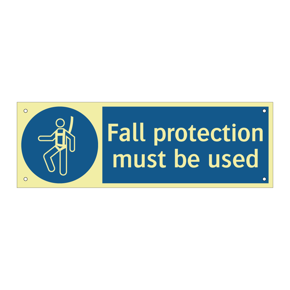 Fall protection must be used