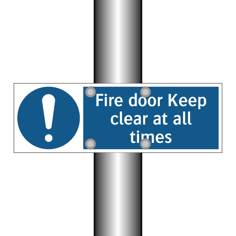 Fire door Keep clear at all times
