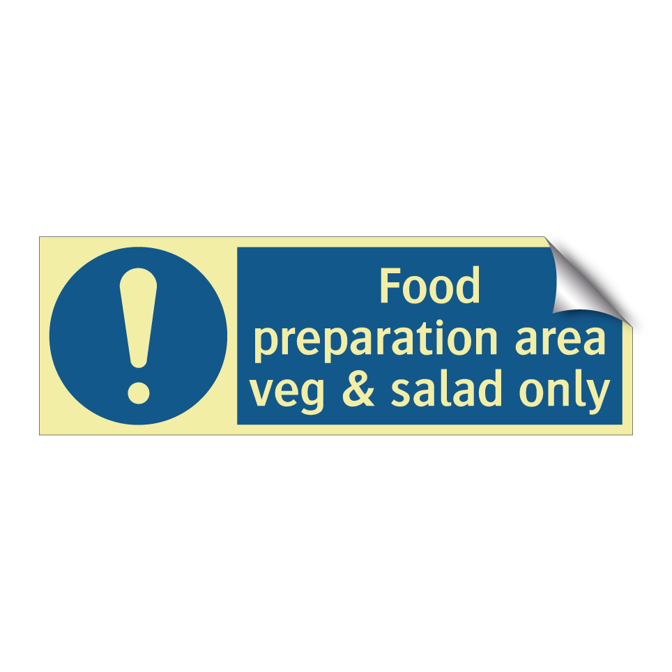 Food preparation area veg & salad only
