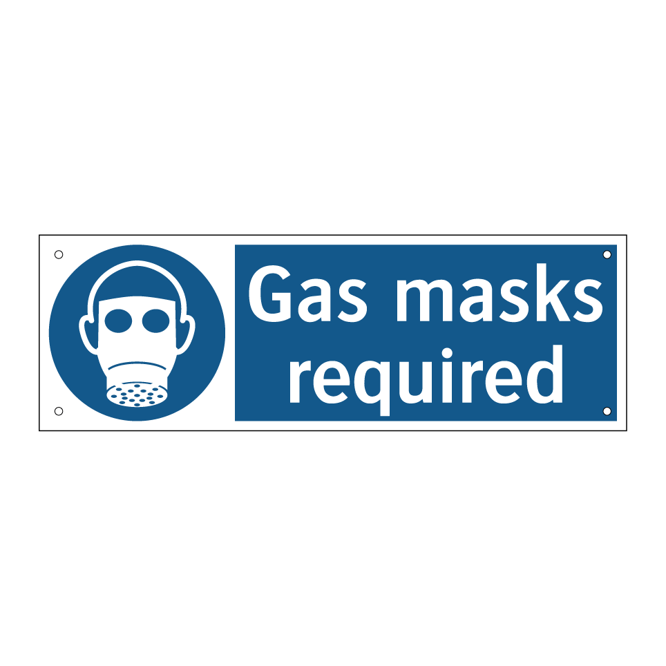 Gas masks required