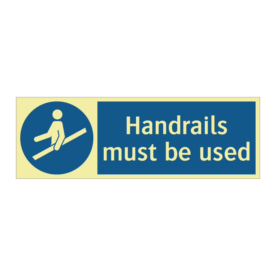 Handrails must be used