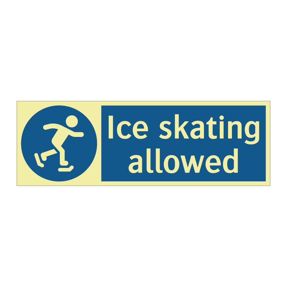 Ice skating allowed