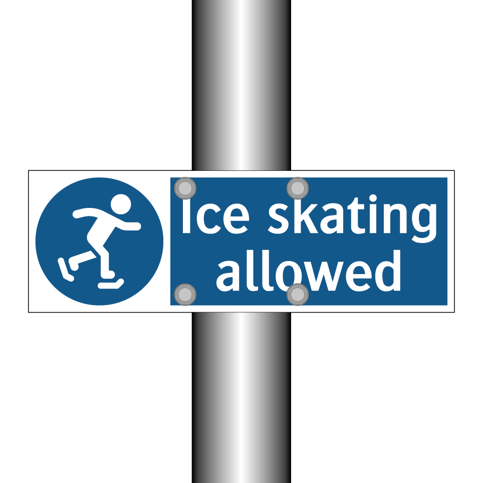 Ice skating allowed