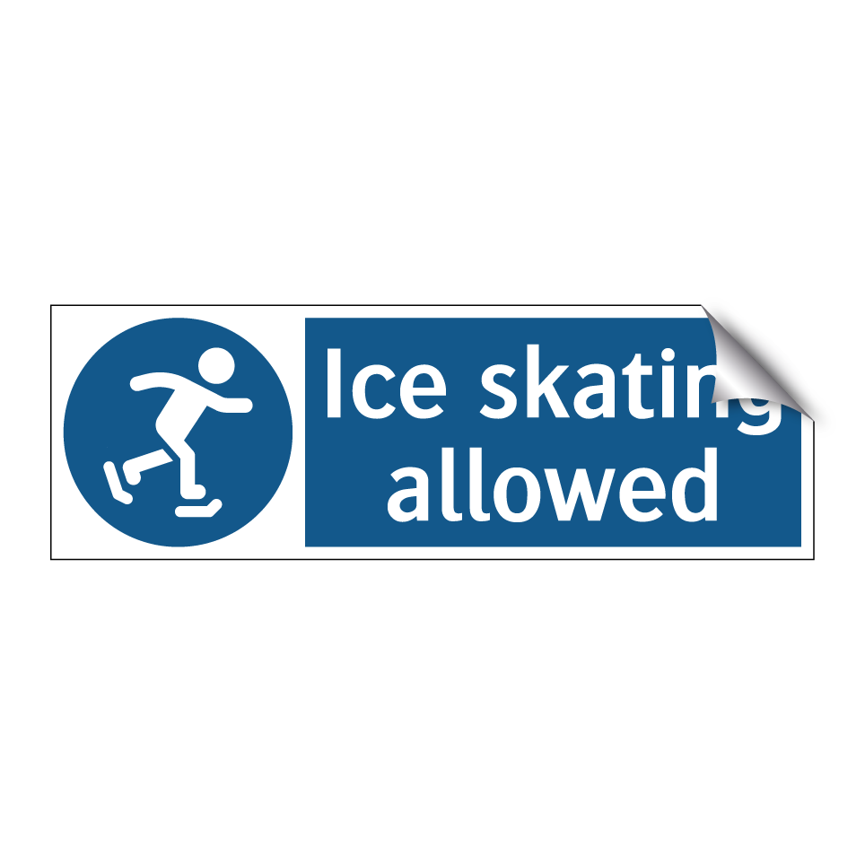 Ice skating allowed