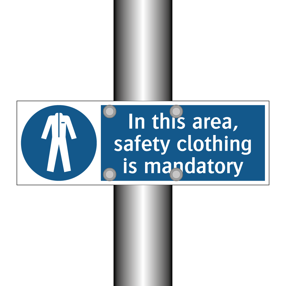 In this area, safety clothing is mandatory