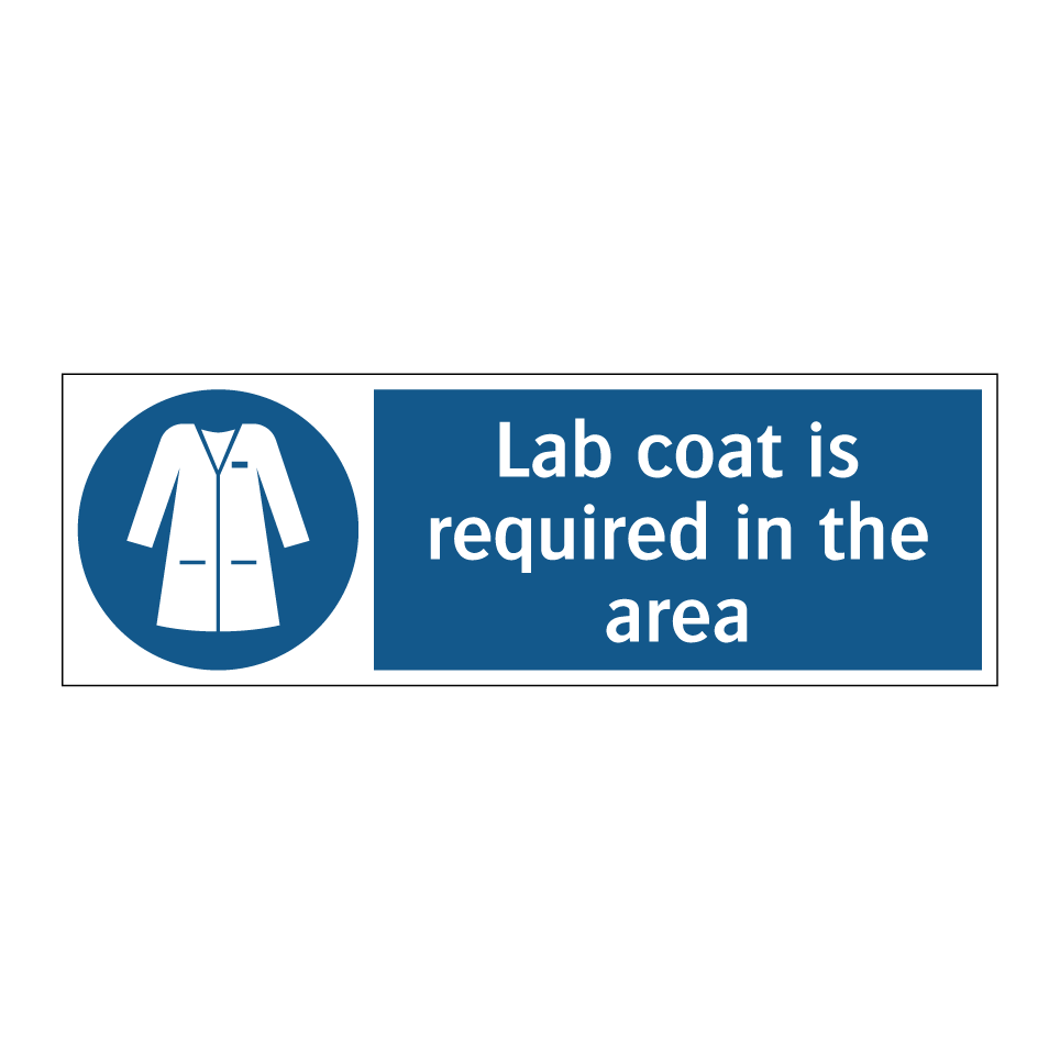 Lab coat is required in the area