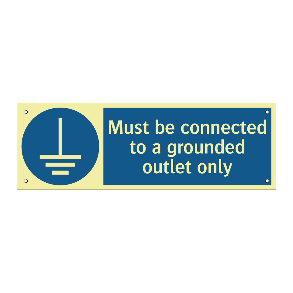 Must be connected to a grounded outlet only