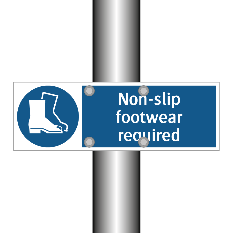 Non-slip footwear required