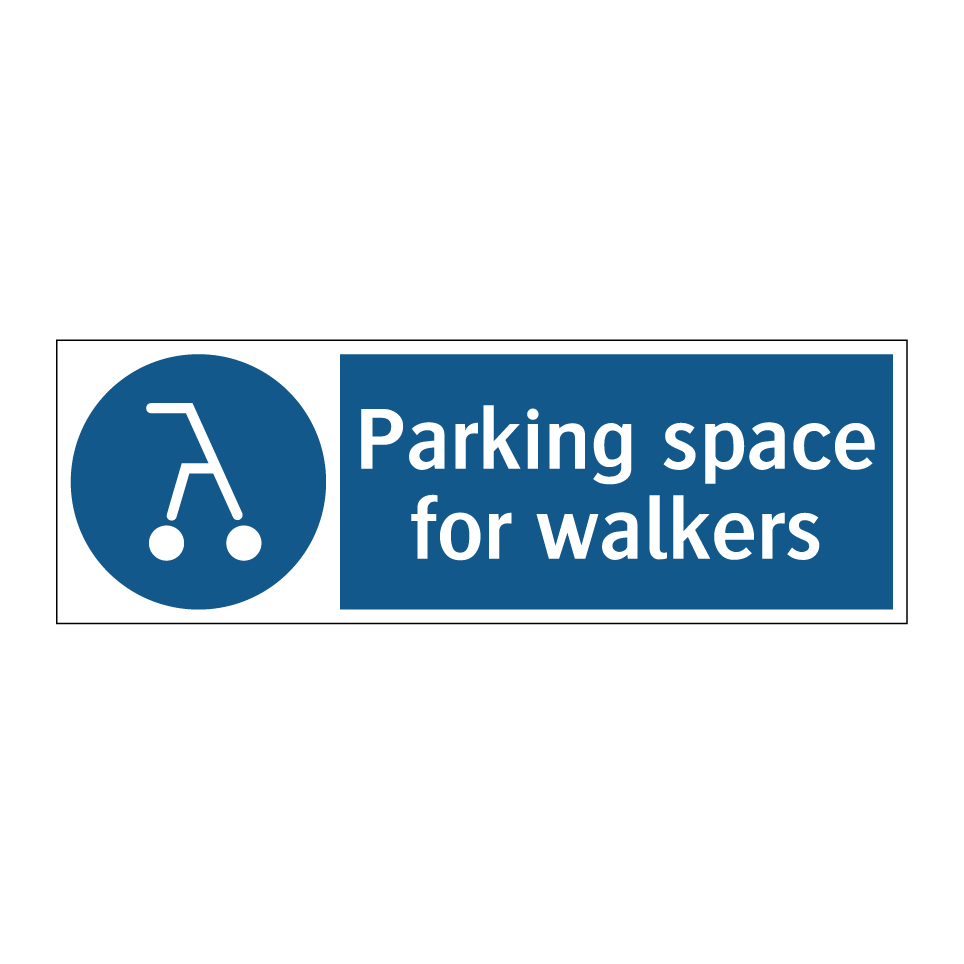 Parking space for walkers