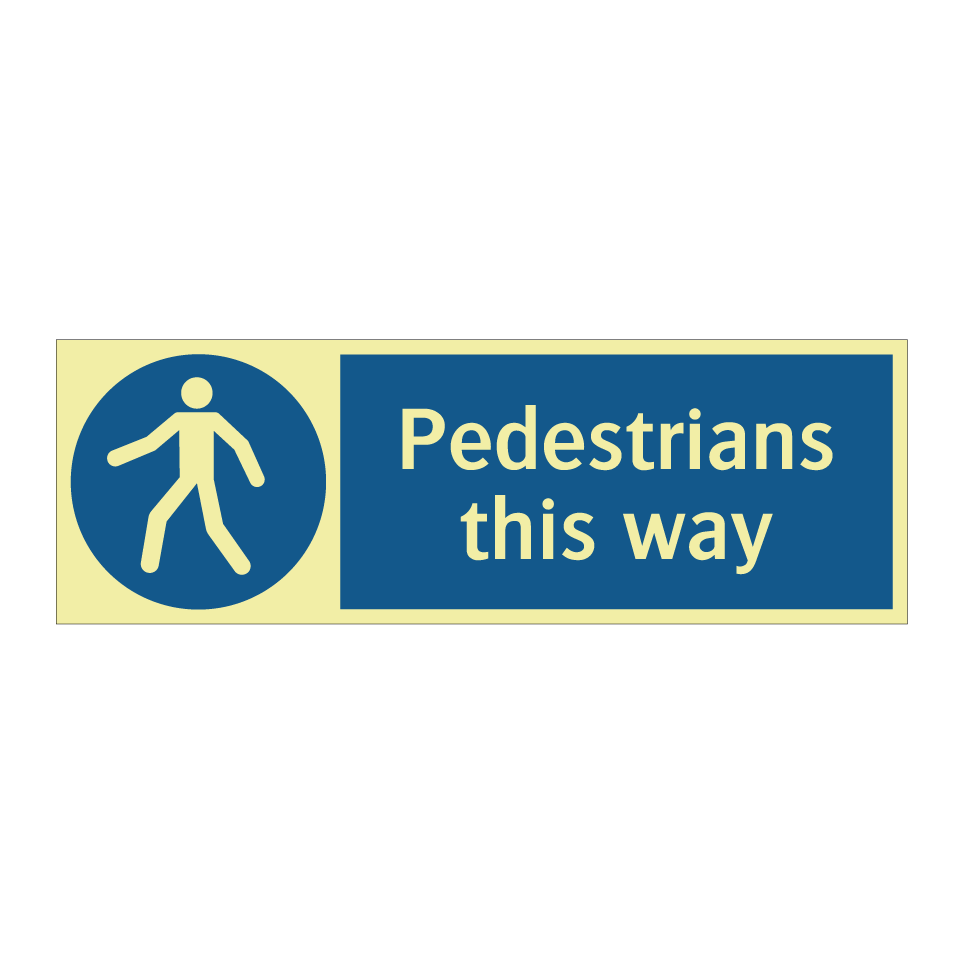 Pedestrians this way