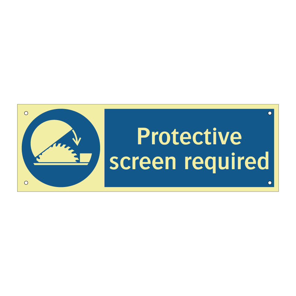 Protective screen required