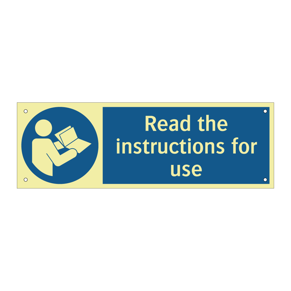 Read the instructions for use