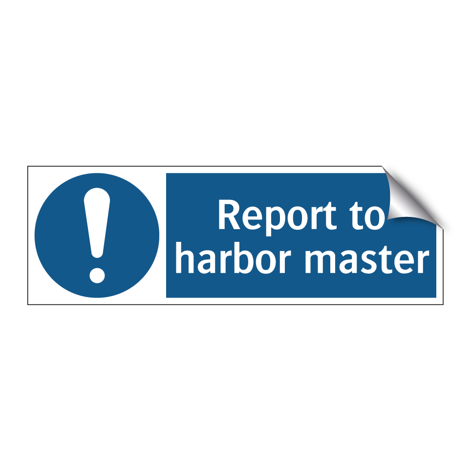 Report to harbor master