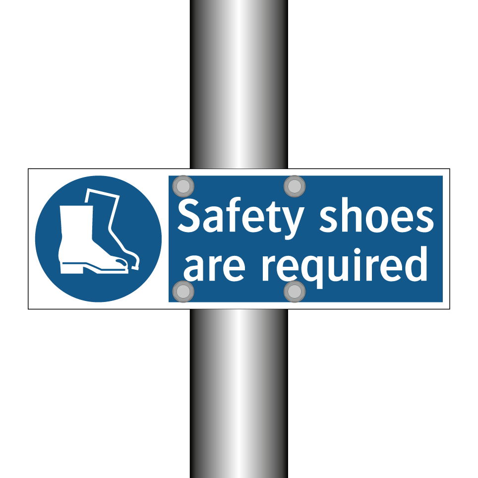 Safety shoes are required