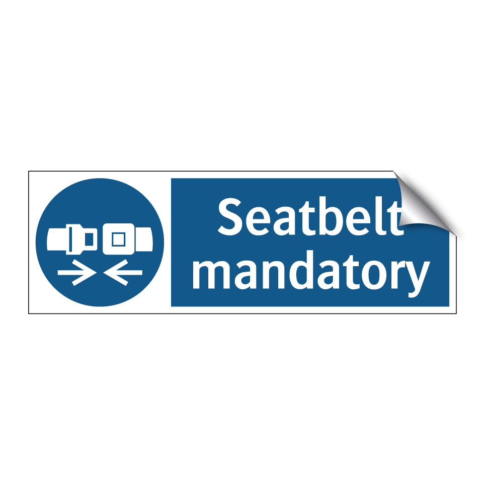 Seatbelt mandatory