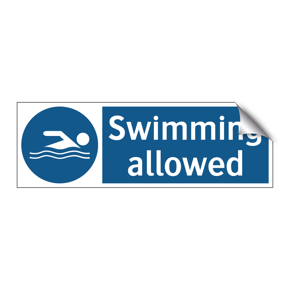 Swimming allowed