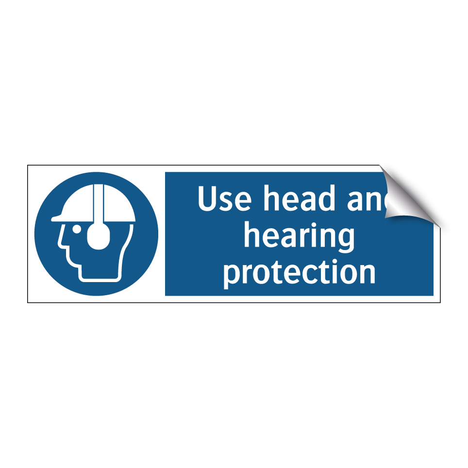 Use head and hearing protection