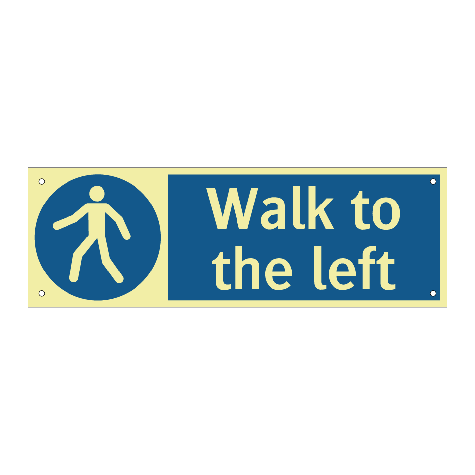 Walk to the left