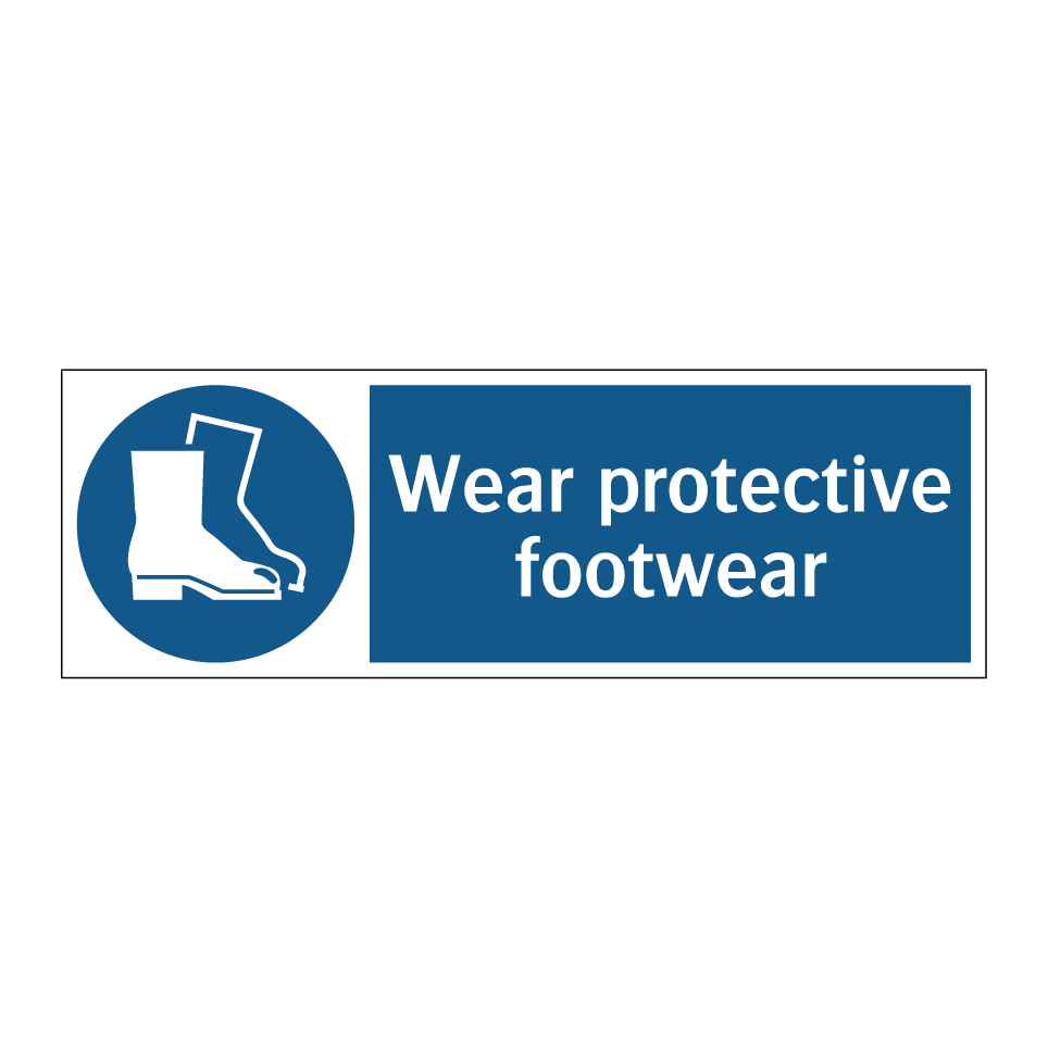 Wear protective footwear