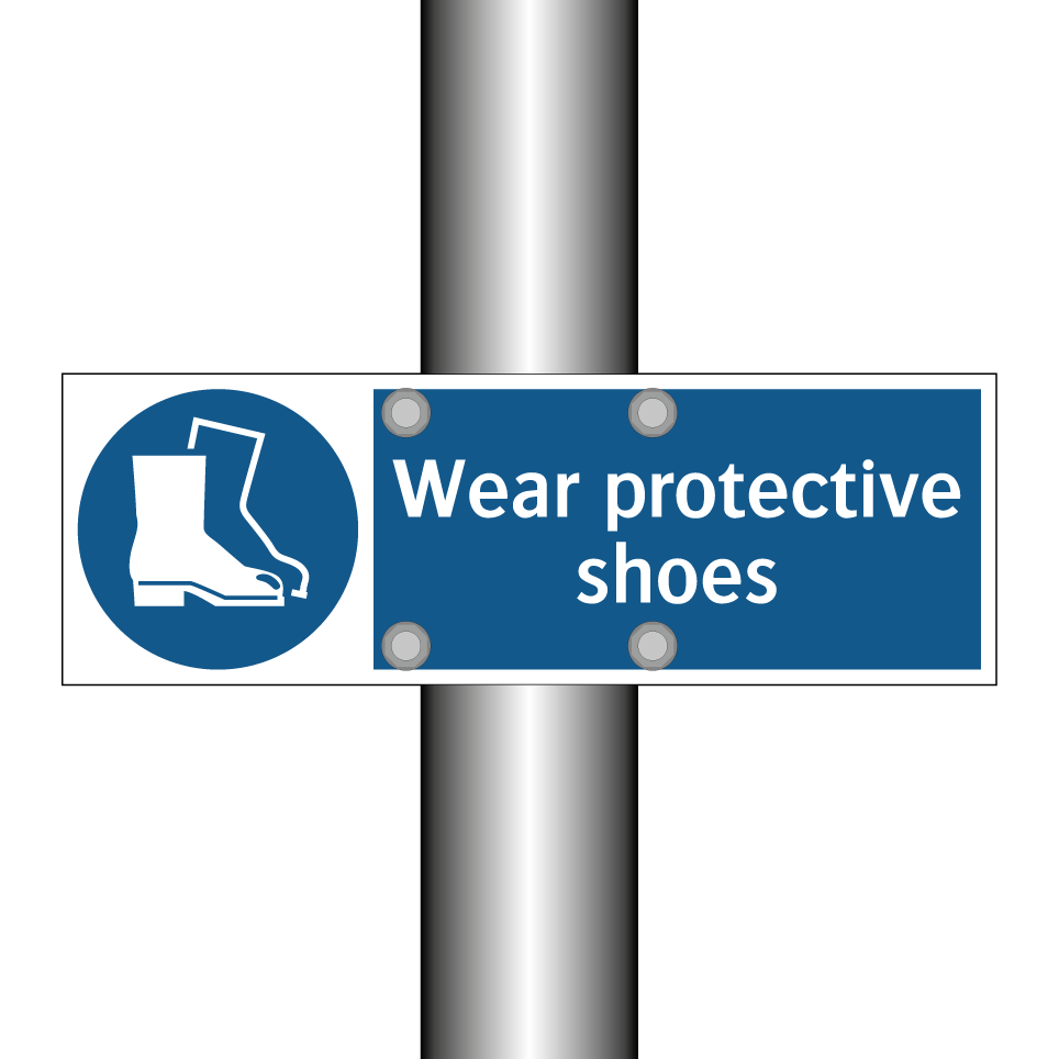 Wear protective shoes