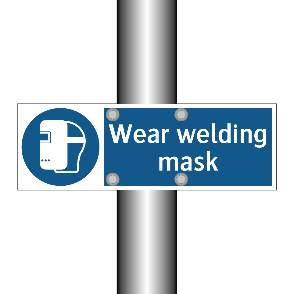Wear welding mask