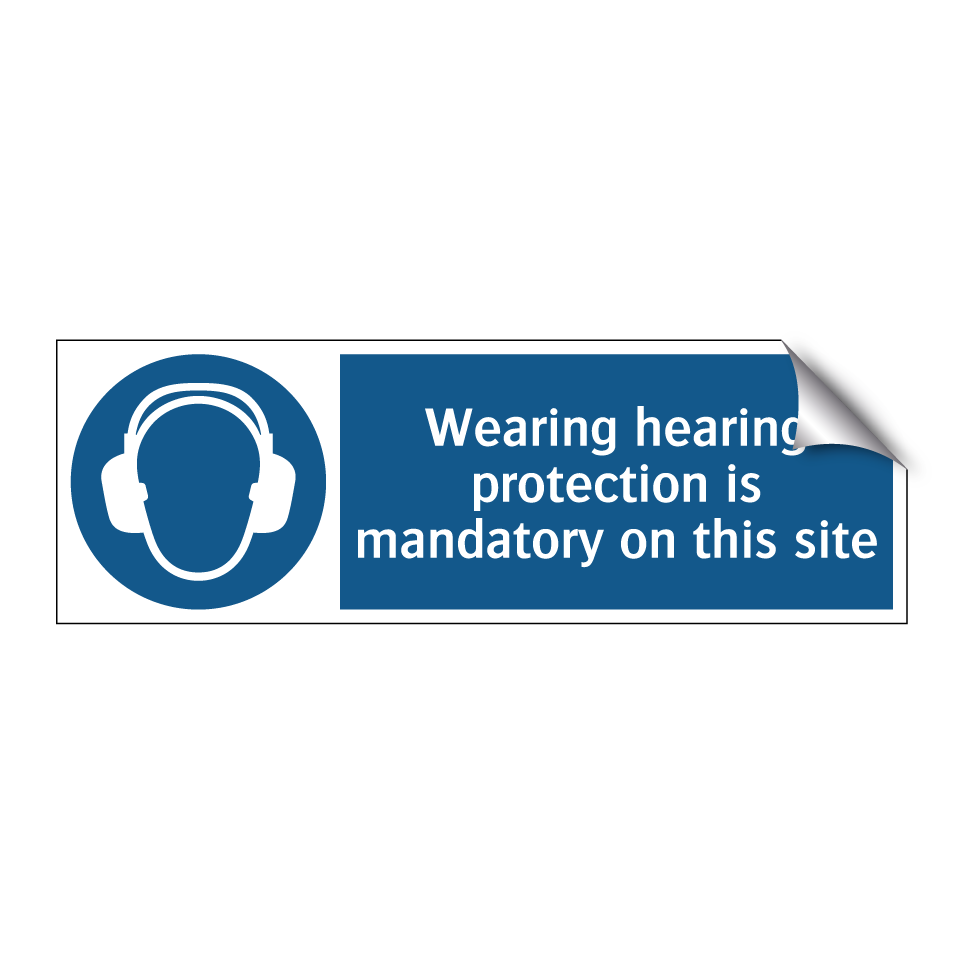 Wearing hearing protection is mandatory on this site