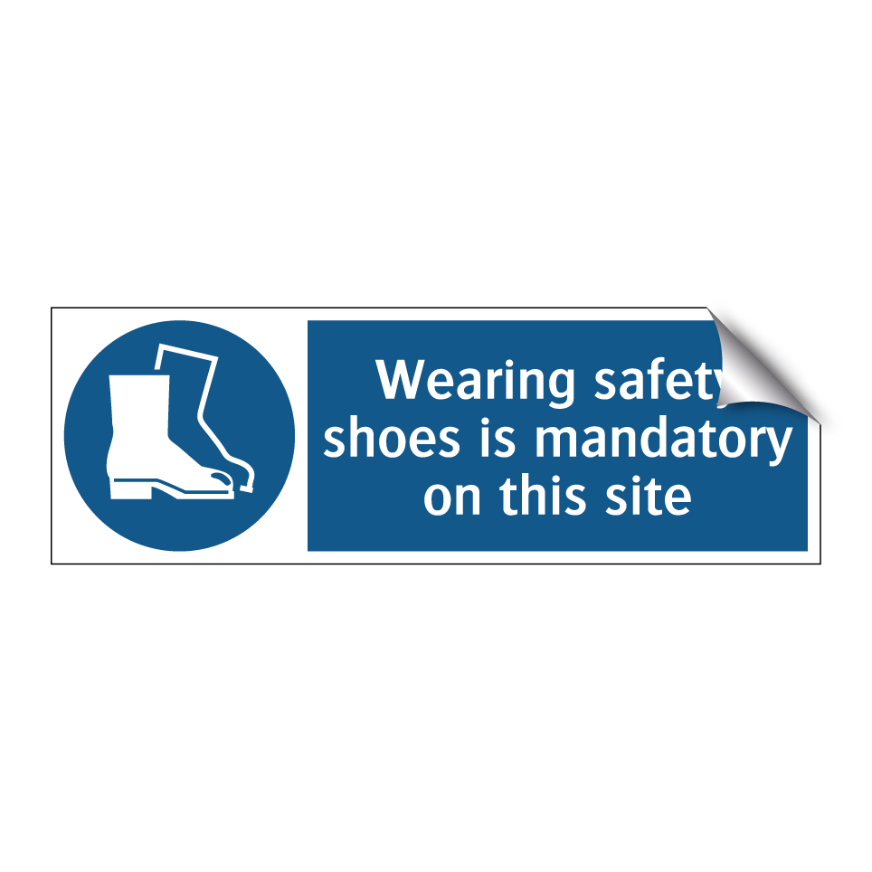 Wearing safety shoes is mandatory on this site
