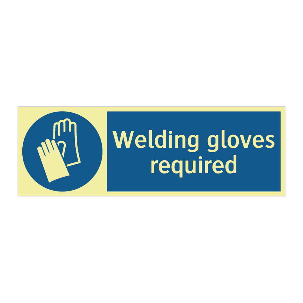 Welding gloves required