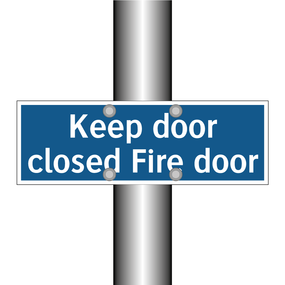Keep door closed Fire door