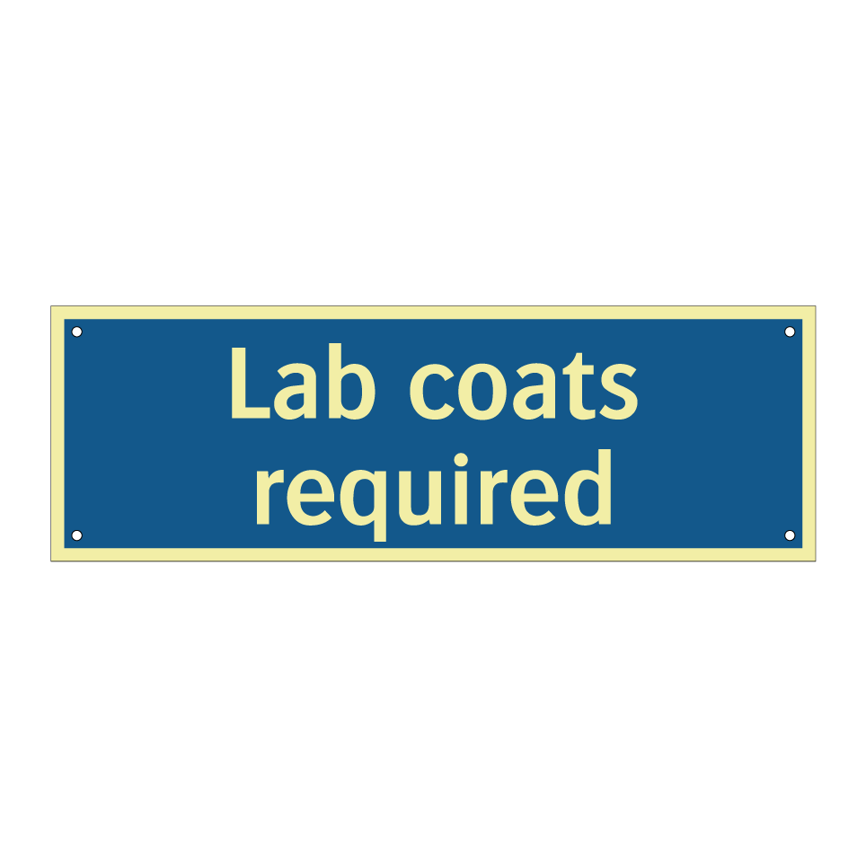 Lab coats required