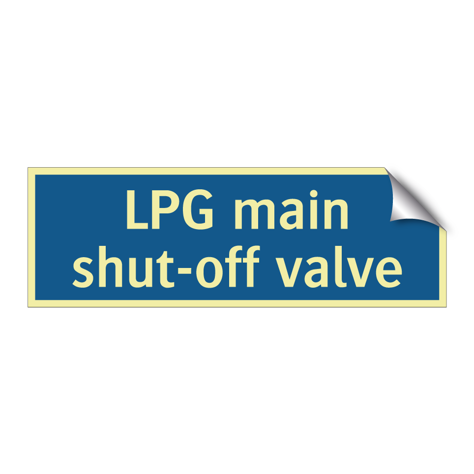 LPG main shut-off valve
