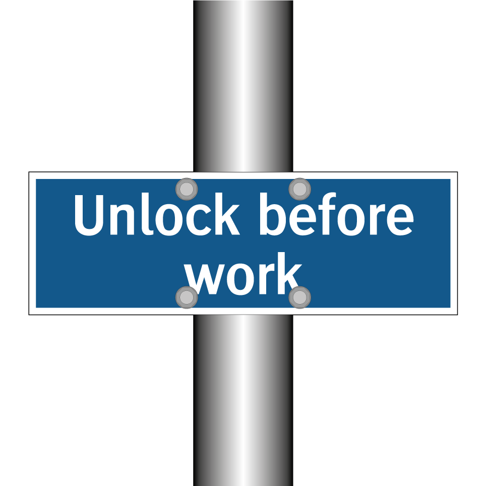 Unlock before work