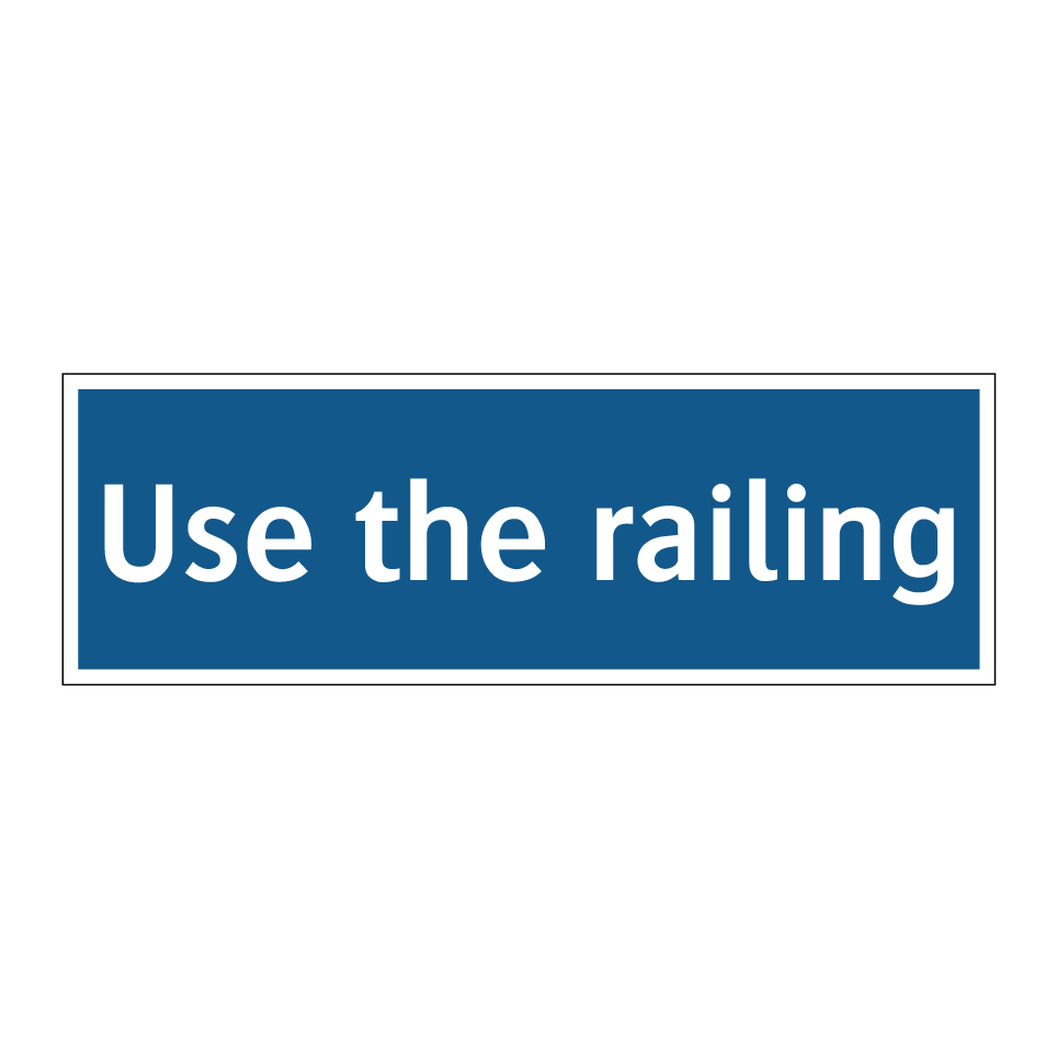Use the railing