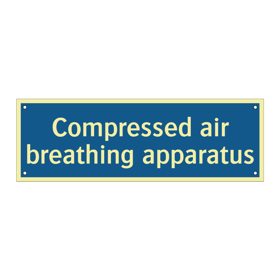 Compressed air breathing apparatus