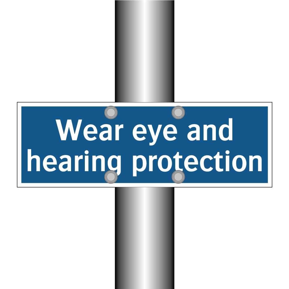 Wear eye and hearing protection
