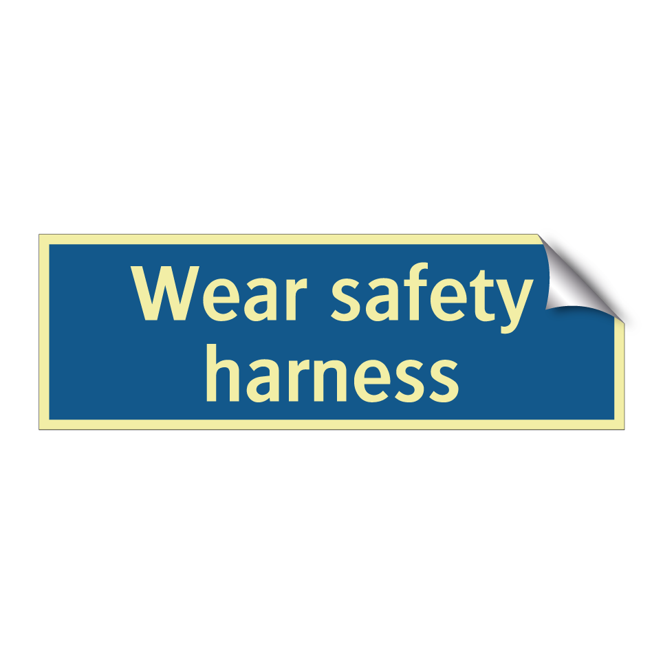 Wear safety harness