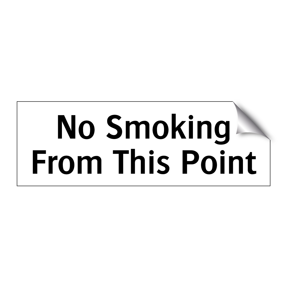 No Smoking From This Point